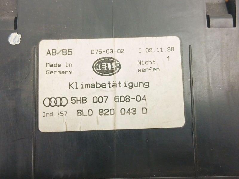 Recambio de mandos calefaccion aire para audi a4 b5 avant (8d5) 2.5 tdi referencia OEM IAM 8L0820043D 5HB007608 