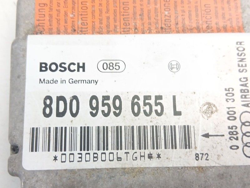 Recambio de centralita airbag para audi a4 b5 avant (8d5) 2.5 tdi referencia OEM IAM 8D0959655L  