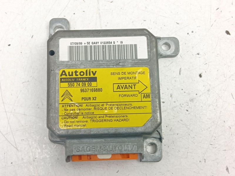 Recambio de centralita airbag para citroën xantia (x1_, x2_) 2.0 hdi 90 referencia OEM IAM 9637169880 550740900 