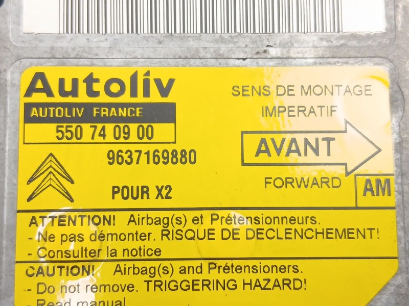 Recambio de centralita airbag para citroën xantia (x1_, x2_) 2.0 hdi 90 referencia OEM IAM 9637169880 550740900 