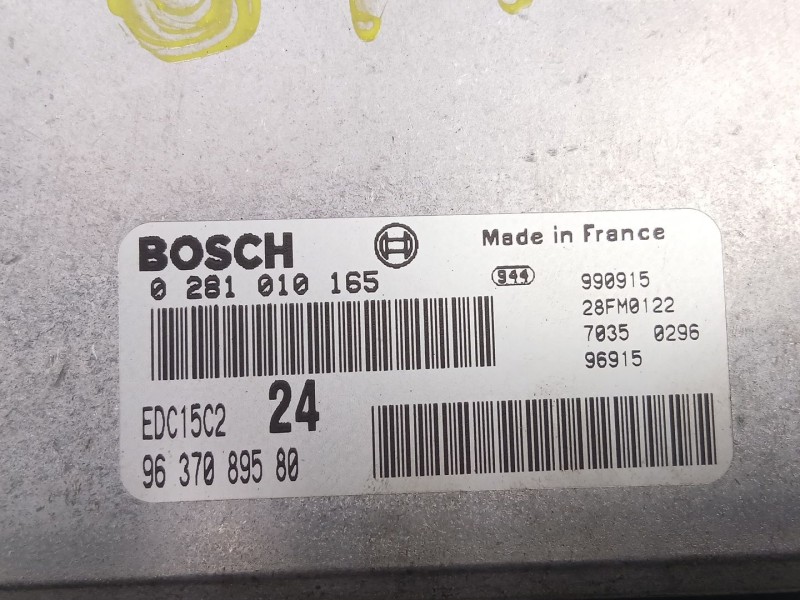 Recambio de centralita para citroën xantia (x1_, x2_) 2.0 hdi 90 referencia OEM IAM 9637089580 0281010165 