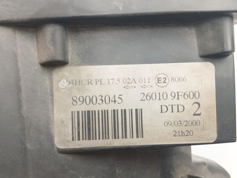 Recambio de faro derecho para nissan primera (p11) 2.0 td referencia OEM IAM 260109F600 89003045 