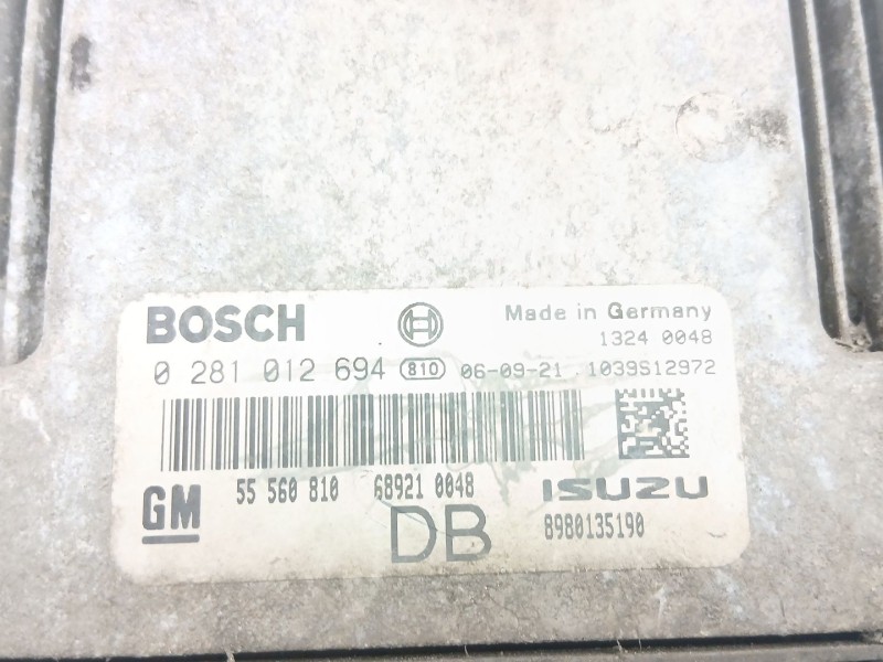 Recambio de centralita para opel astra h (a04) 1.7 cdti (l48) referencia OEM IAM 55560810 0281012694 8980135190