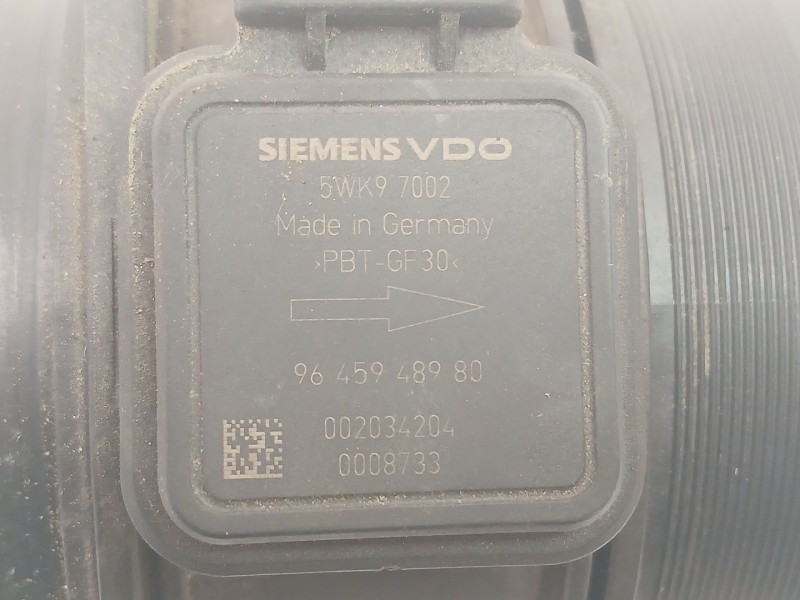 Recambio de caudalimetro para peugeot 407 (6d_) 2.0 hdi 135 (6drhrh, 6drhre, 6drhrg, 6drhrj) referencia OEM IAM 9645948980 5WK97