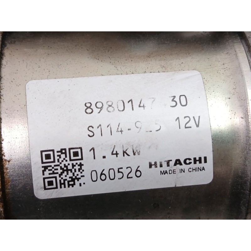 Recambio de motor arranque para opel astra h (a04) 1.7 cdti (l48) referencia OEM IAM 97189118 S114925 8980147430