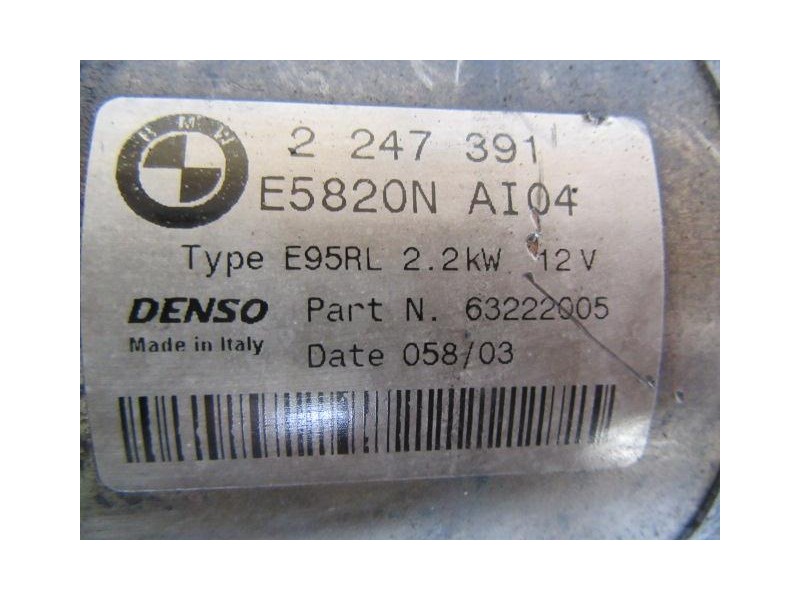 Recambio de motor arranque : bmw x5 : 3.0 td [2005] para bmw x5 3.0 td referencia OEM IAM 2247391  