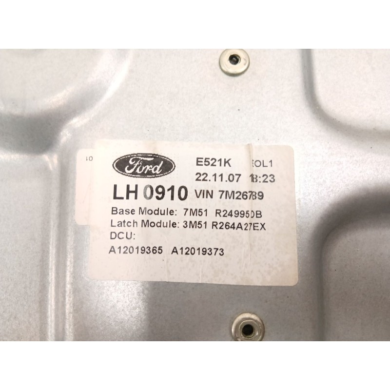 Recambio de elevalunas trasero izquierdo para ford c-max (dm2) 1.8 tdci referencia OEM IAM 7M51R24995DB  3M51R264A27EX
