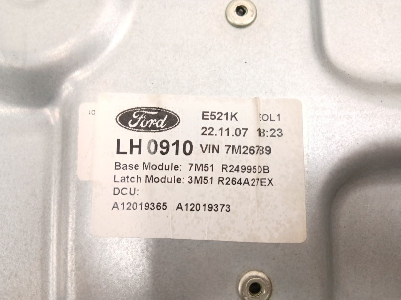 Recambio de elevalunas trasero izquierdo para ford c-max (dm2) 1.8 tdci referencia OEM IAM 7M51R24995DB  3M51R264A27EX