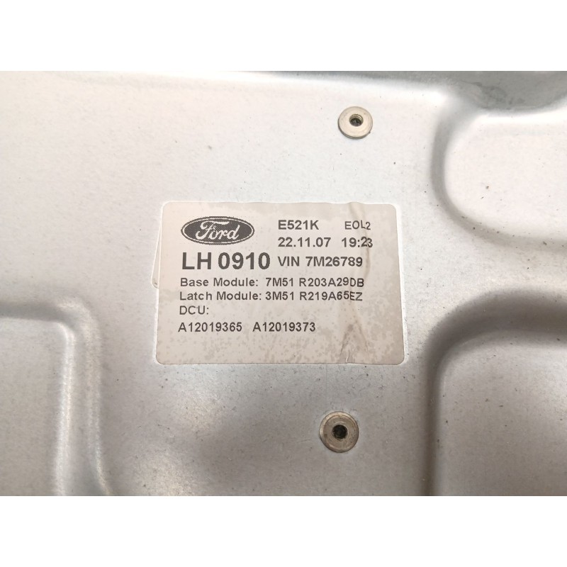 Recambio de elevalunas delantero izquierdo para ford c-max (dm2) 1.8 tdci referencia OEM IAM 7M51R203A29DB  3M51R219A65EZ