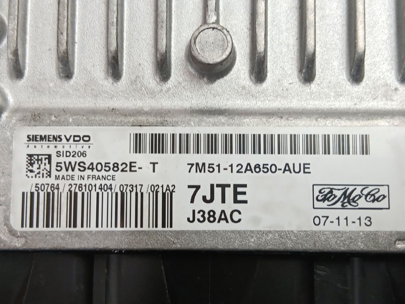 Recambio de centralita para ford c-max (dm2) 1.8 tdci referencia OEM IAM 7M5112A650AUE 5WS40582E 