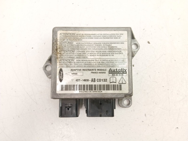 Recambio de centralita airbag para ford mondeo iii sedán (b4y) 2.0 tdci referencia OEM IAM 4S7T14B056AB  603951000