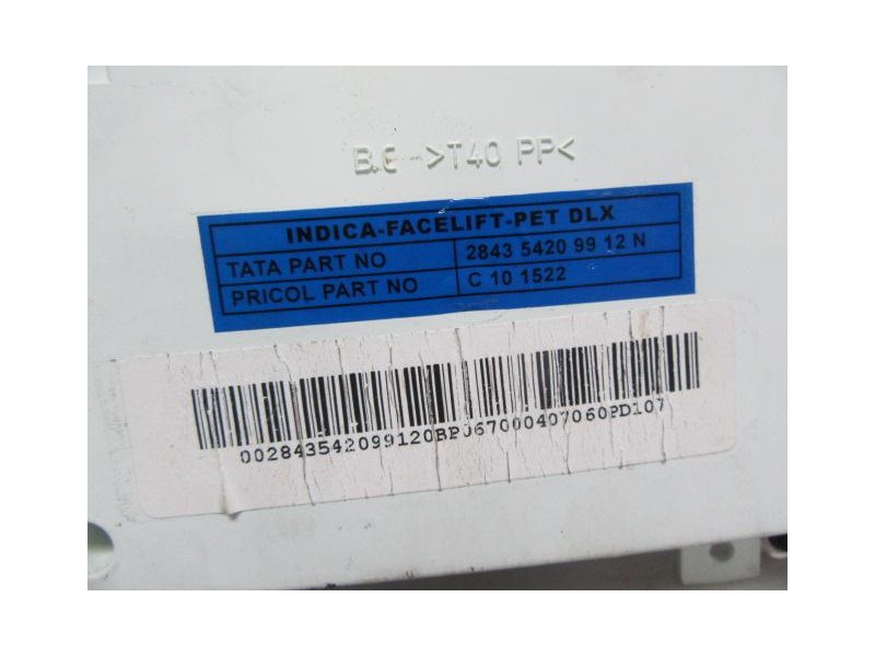 Recambio de cuadro instrumentos : tata indigo : 1.4 g -475 si 48 (81,58cv) [2007] para tata indigo 1.4 g -475 si 48 referencia O