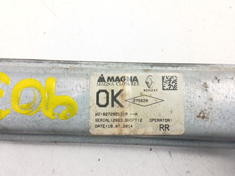 Recambio de elevalunas trasero derecho para dacia sandero ii (b8_) 1.5 dci referencia OEM IAM 827202131R  