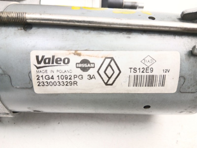 Recambio de motor arranque para dacia sandero ii (b8_) 1.5 dci referencia OEM IAM 233003329R TS12E9 