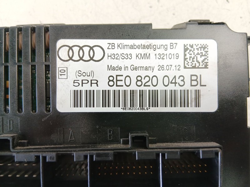 Recambio de mandos calefaccion aire para seat exeo st (3r5) 1.8 tsi referencia OEM IAM 8E0820043BL  