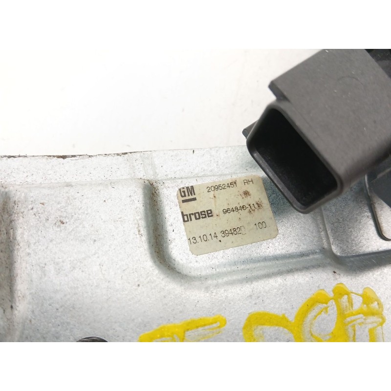 Recambio de elevalunas trasero derecho para opel insignia a sedán (g09) 2.0 cdti (69) referencia OEM IAM 20952451 964840111 