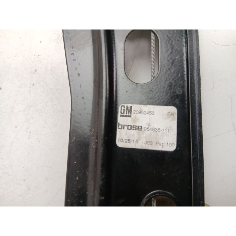 Recambio de elevalunas delantero derecho para opel insignia a sedán (g09) 2.0 cdti (69) referencia OEM IAM 20952453 964838111 