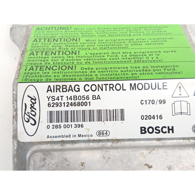 Recambio de centralita airbag para ford focus i (daw, dbw) 1.8 turbo di / tddi referencia OEM IAM YS4T14B056BA  