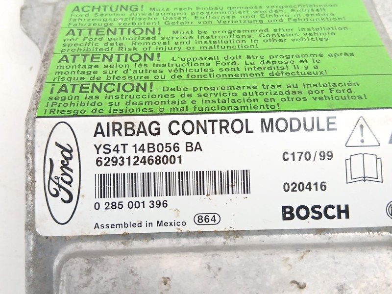 Recambio de centralita airbag para ford focus i (daw, dbw) 1.8 turbo di / tddi referencia OEM IAM YS4T14B056BA  