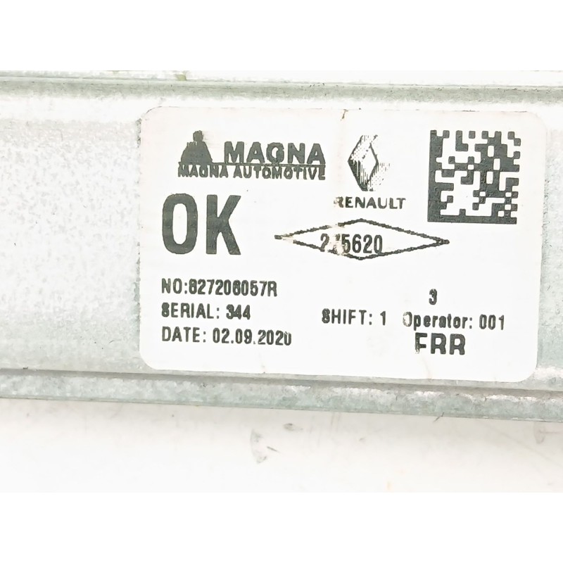 Recambio de elevalunas trasero derecho para dacia sandero ii (b8_) 1.5 blue dci 95 (b8jl) referencia OEM IAM 827206057R  