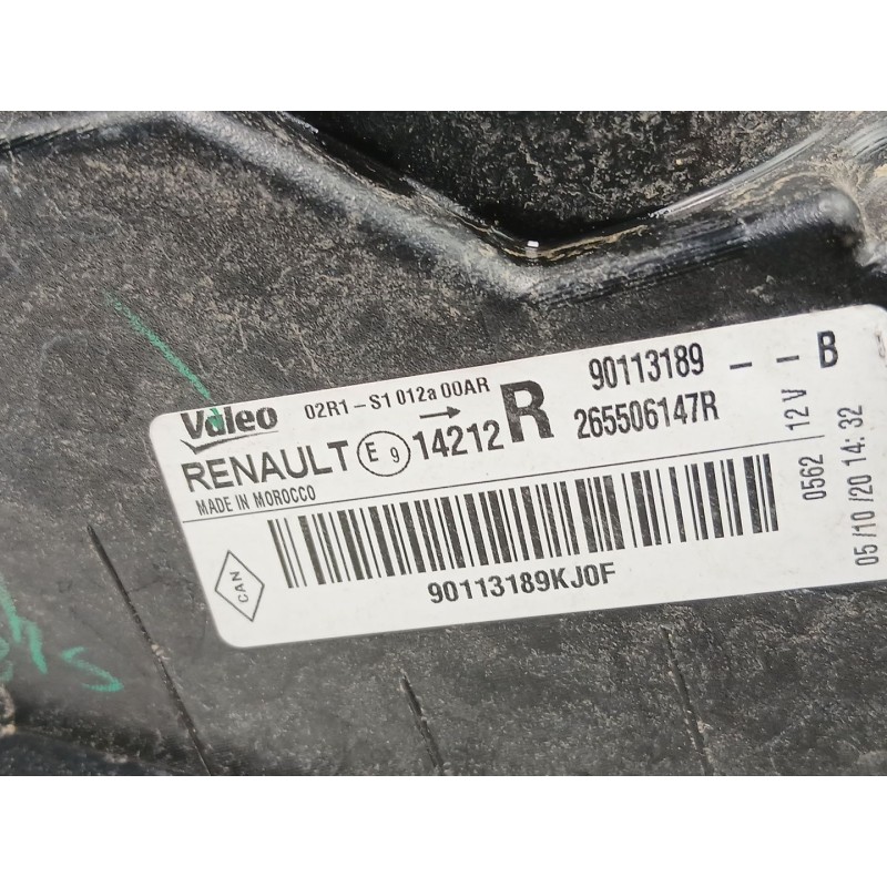 Recambio de piloto trasero derecho para dacia sandero ii (b8_) 1.5 blue dci 95 (b8jl) referencia OEM IAM 265506147R  