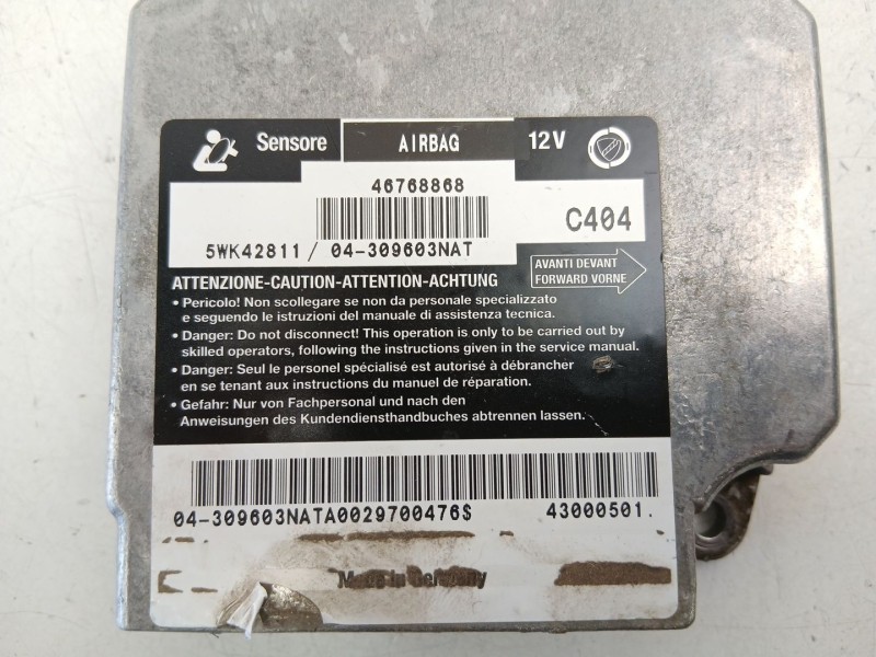 Recambio de centralita airbag para fiat bravo i (182_) 1.9 jtd referencia OEM IAM 46768868 5WK42811 