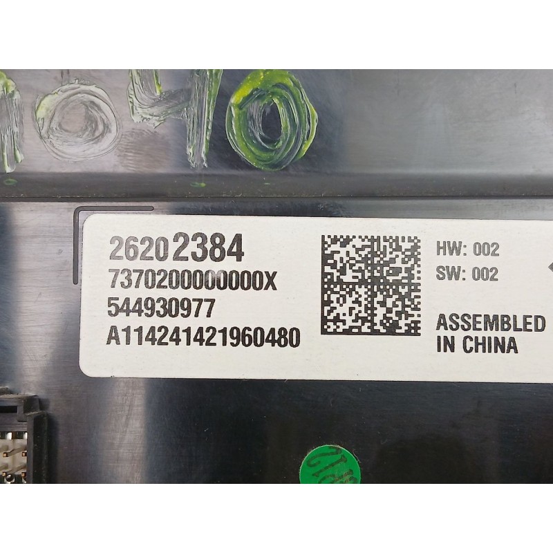 Recambio de mandos calefaccion aire para opel insignia a sedán (g09) 2.0 cdti (69) referencia OEM IAM 26202384  