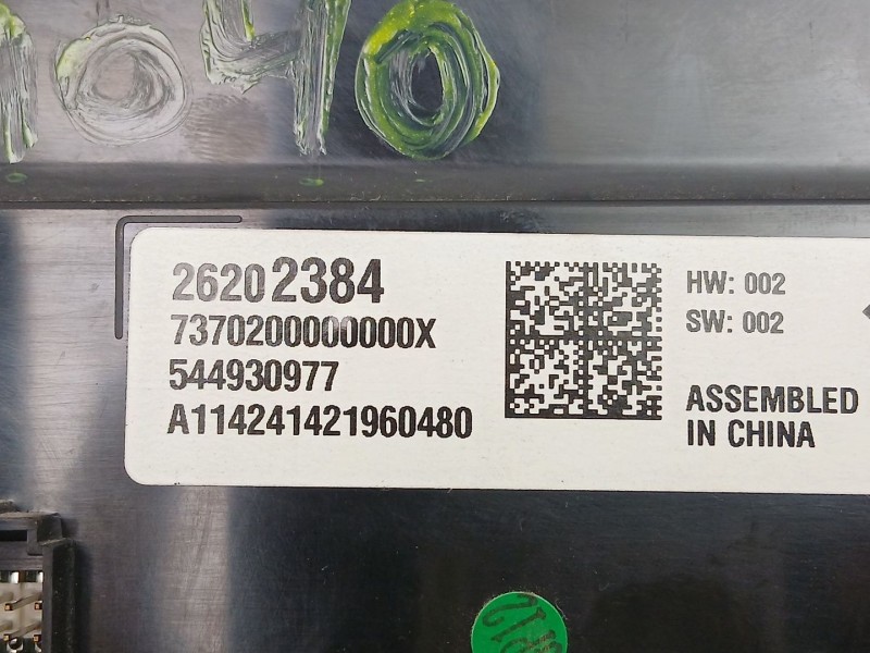 Recambio de mandos calefaccion aire para opel insignia a sedán (g09) 2.0 cdti (69) referencia OEM IAM 26202384  