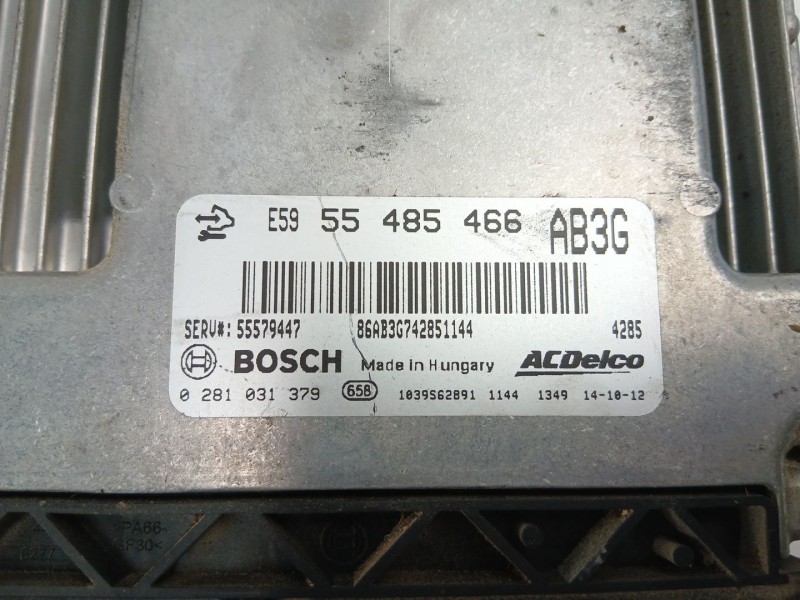 Recambio de centralita para opel insignia a sedán (g09) 2.0 cdti (69) referencia OEM IAM 55485466 0281031379 