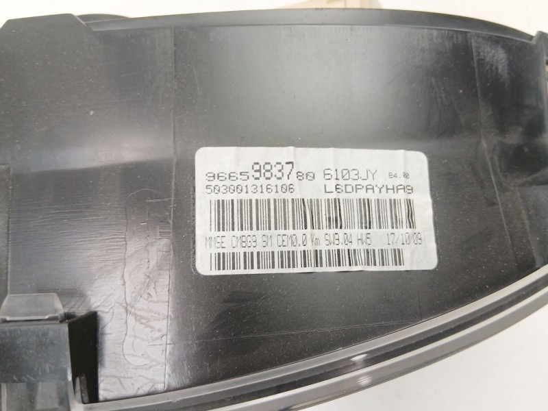 Recambio de cuadro instrumentos para citroën berlingo multispace (b9) 1.6 hdi 90 referencia OEM IAM 9665983780  