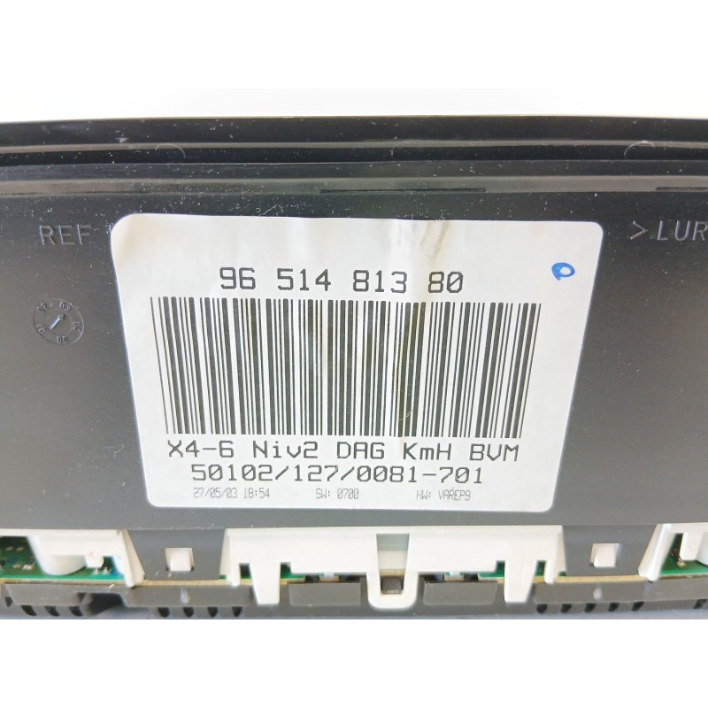 Recambio de cuadro instrumentos para citroën c5 i (dc_) 2.0 hdi (dcrhzb, dcrhze) referencia OEM IAM 9651481380  