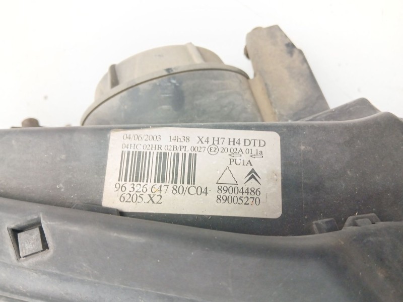 Recambio de faro derecho para citroën c5 i (dc_) 2.0 hdi (dcrhzb, dcrhze) referencia OEM IAM 9632664780  