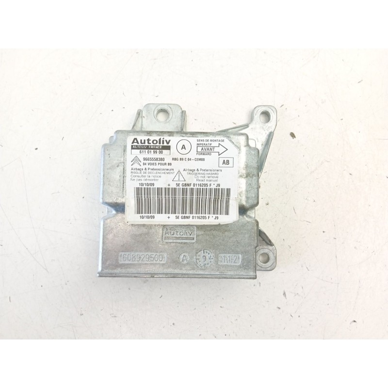 Recambio de centralita airbag para citroën berlingo multispace (b9) 1.6 hdi 90 referencia OEM IAM 9665558380 611019900 