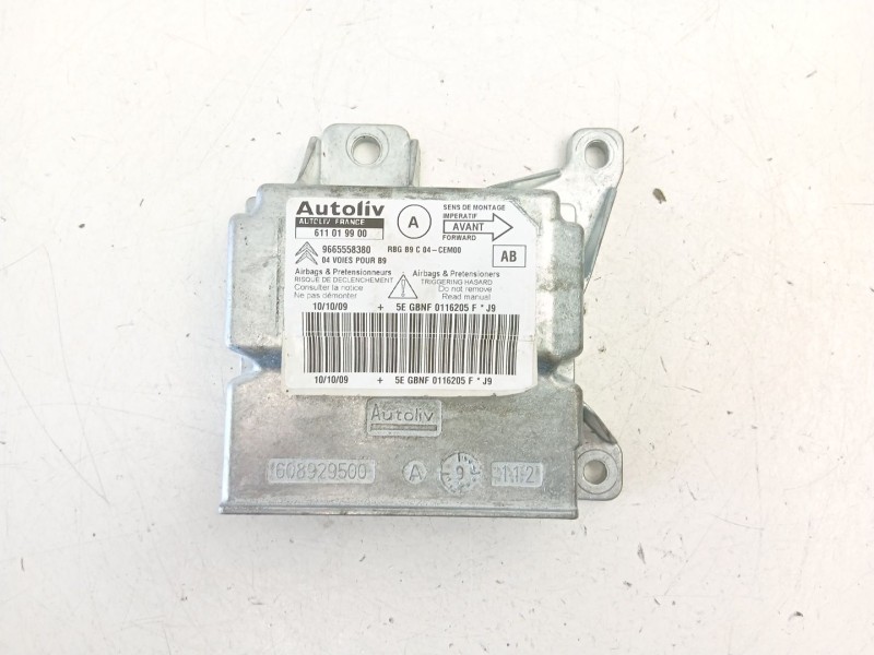 Recambio de centralita airbag para citroën berlingo multispace (b9) 1.6 hdi 90 referencia OEM IAM 9665558380 611019900 