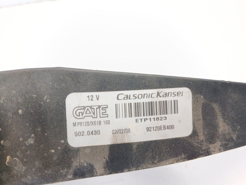 Recambio de electroventilador para nissan navara np300 (d40) 2.5 dci 4wd referencia OEM IAM 92120EB400  