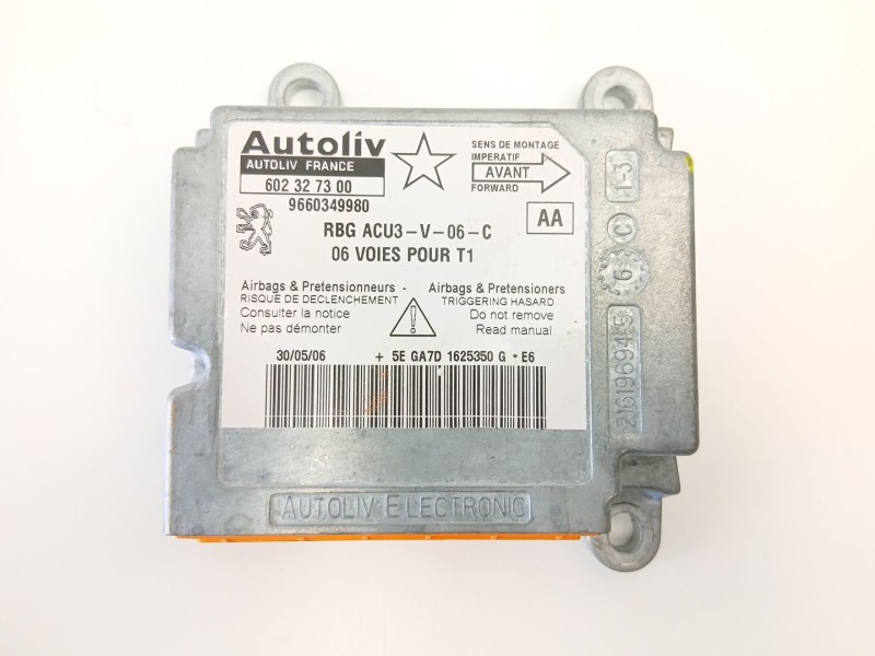 Recambio de centralita airbag para peugeot 206 hatchback (2a/c) 1.4 i referencia OEM IAM 9660349980 602327300 