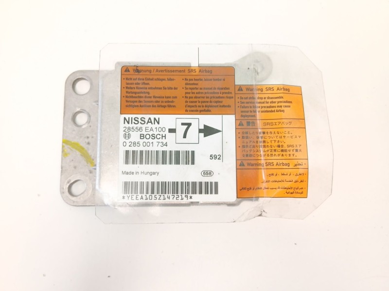 Recambio de centralita airbag para nissan navara np300 (d40) 2.5 dci 4wd referencia OEM IAM 28556EA100 0285001734 