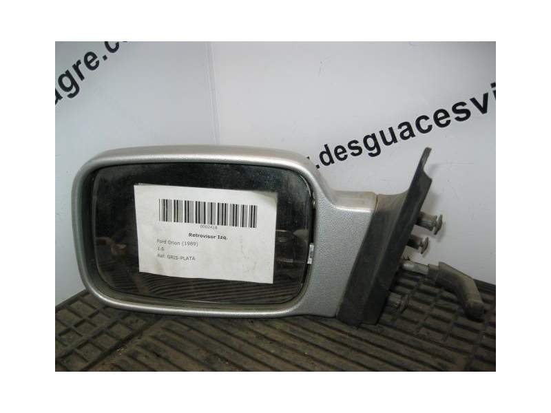 Recambio de retrovisor izquierdo para ford orion 1.6 referencia OEM IAM GRIS-PLATA  