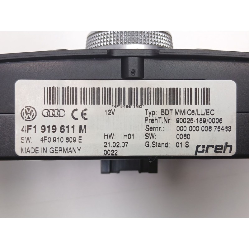 Recambio de radio cd/mp3 para audi a6 allroad c6 (4fh) 3.0 tdi quattro referencia OEM IAM 4F0919603B 4F1919611M 4F0910609E