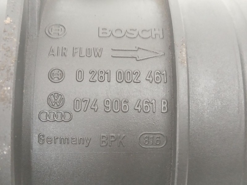 Recambio de caudalimetro para volkswagen golf v (1k1) 2.0 tdi 16v referencia OEM IAM 074906461B 0281002461 