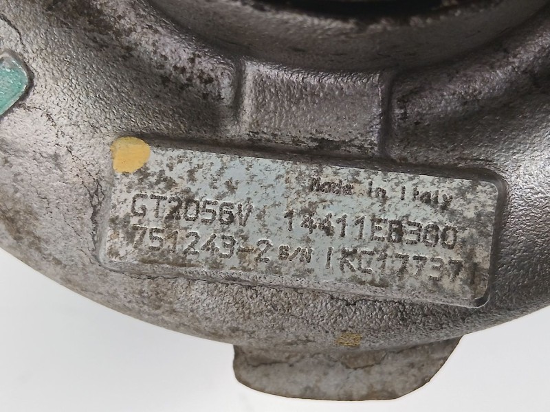 Recambio de turbo para nissan navara np300 (d40) 2.5 dci 4wd referencia OEM IAM 14411EB300 GT2056V 