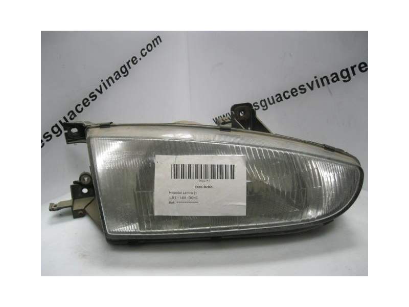 Recambio de faro derecho para hyundai lantra 1.8 i - 16v -dohc referencia OEM IAM   