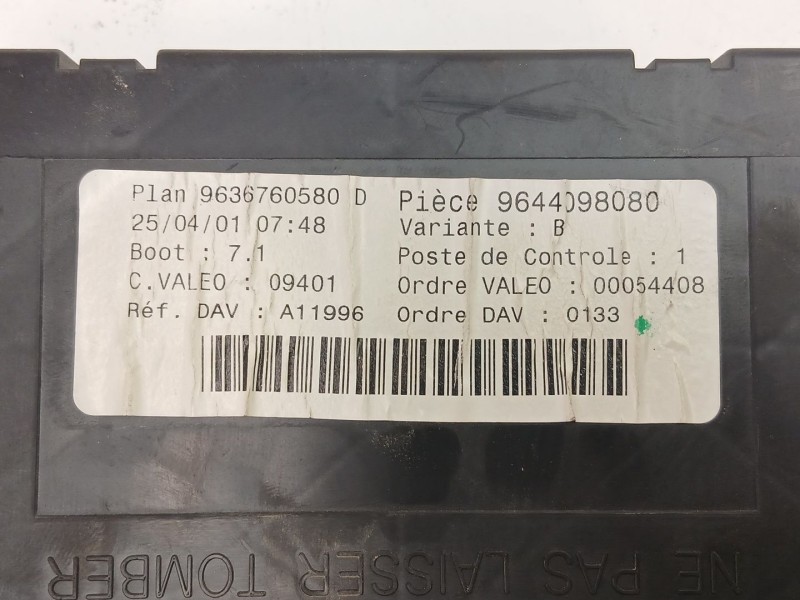 Recambio de bsi para peugeot 307 (3a/c) 2.0 hdi 90 referencia OEM IAM 9636760580  9644098080