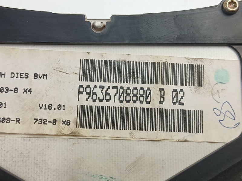 Recambio de cuadro instrumentos para peugeot 307 (3a/c) 2.0 hdi 90 referencia OEM IAM 9636708880  