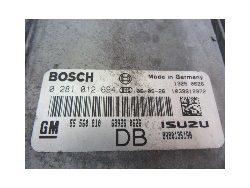 Recambio de centralita : opel astra : 1.7 cdti (100,61cv) [2006] para opel astra 1.7 cdti referencia OEM IAM 0281012694  