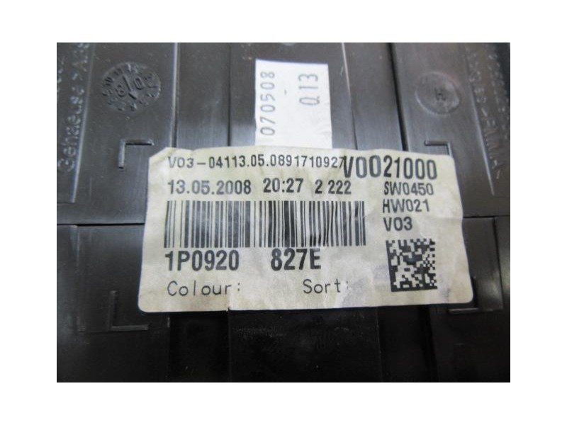 Recambio de cuadro instrumentos : seat leon : 1.9 tdi ii (105cv) [2008] para seat leon 1.9 tdi ii referencia OEM IAM 11008036901