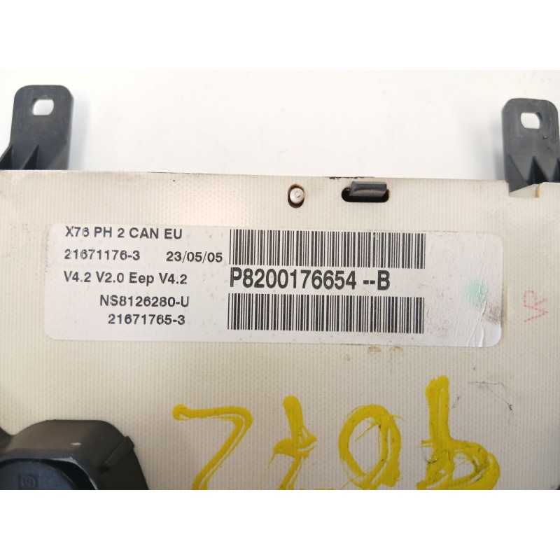 Recambio de cuadro instrumentos para renault kangoo express (fc0/1_) 1.5 dci (fc07, fc1r) referencia OEM IAM 8200176654  