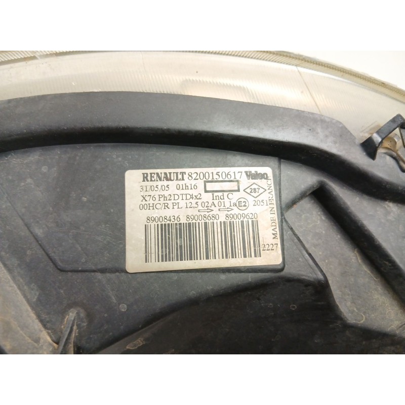 Recambio de faro derecho para renault kangoo express (fc0/1_) 1.5 dci (fc07, fc1r) referencia OEM IAM 8200150617  