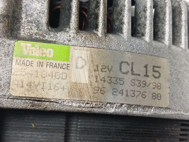 Recambio de alternador para peugeot 406 (8b) 2.1 td 12v referencia OEM IAM 9624137680 A14VI16 