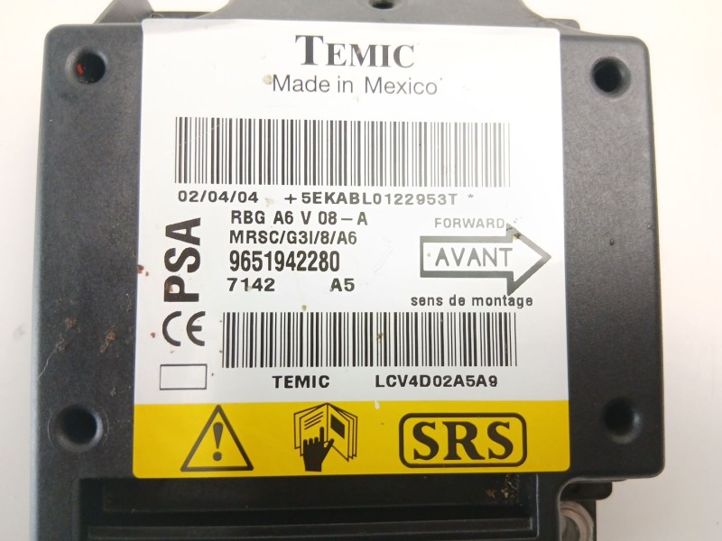 Recambio de centralita airbag para citroën c2 (jm_) 1.4 hdi referencia OEM IAM 9651942280  